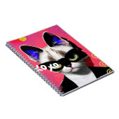 Cat rétro | Journal carnet (Côté Droit)