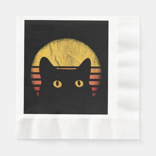 Cat Retro Servet (Voorkant)