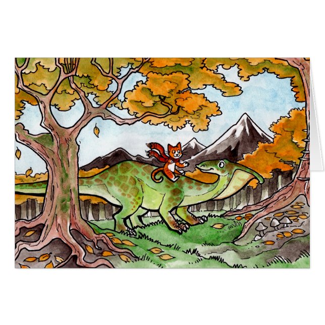 Cat Rides a Dinosaur (Voorkant Horizontaal)