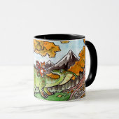 Cat Rides a Dinosaur Mok (Voorkant rechts)