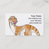 Cat Rides a Dinosaur Visitekaartje (Achterkant)