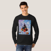 Cat Riding Bear On Clouds And Waffles T-shirt (Voorkant volledig)
