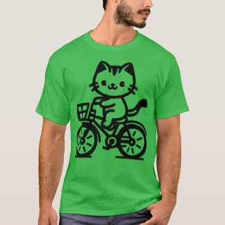 Cat Riding Bicycle T-shirt