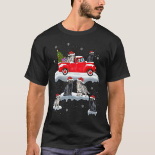 Cat Riding Kerstmis Truck Funny Cat Christma T-shirt