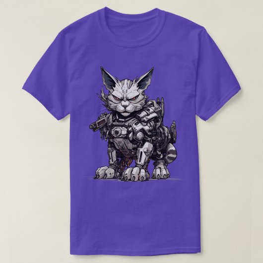 Cat Roboter 2 T-shirt (Design voorkant)