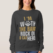Cat Rock Band Funny Cool Modern Schattige Custom D Trui (Voorkant)