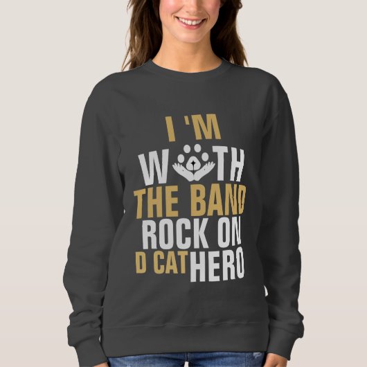 Cat Rock Band Funny Cool Modern Schattige Custom D Trui (Voorkant)