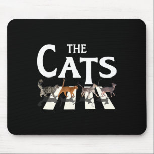 Cat Rock Muziek Grappige Kat Liefhebber Gifts Voor Muismat