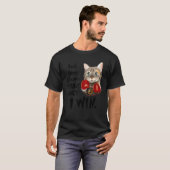 Cat Rock Paper Scissors Throat Punch I Win T-shirt (Voorkant volledig)
