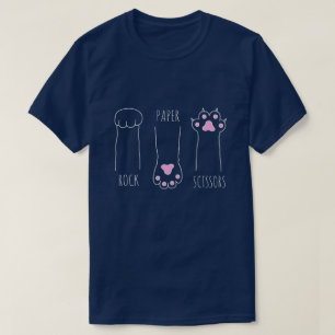 Cat Rock Papier Schaar T-shirt