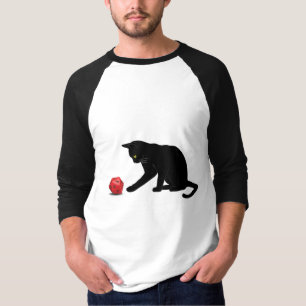 Cat Rolling Dice RPG Rol Spelen Games Gaming Lov T-shirt