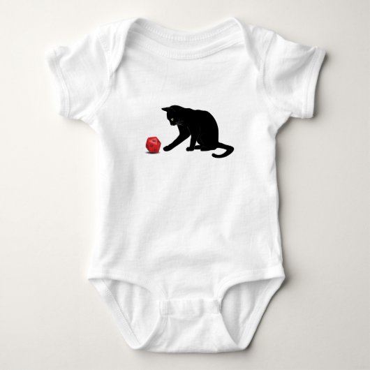 Cat Rolling Dice RPG rollspellen Romper (Voorkant)