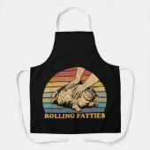 Cat Rolling Fatties Grappig Schort (Voorkant)