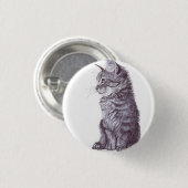 Cat Ronde Button 3,2 Cm (Voorkant /achterkant)