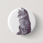 Cat Ronde Button 3,2 Cm (Voorkant)