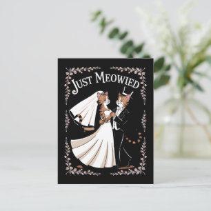 Cat Royal Wedding Funny Just Married Couples Dans Briefkaart