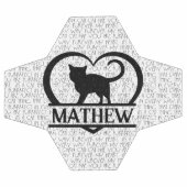 Cat Sayings and Silhouette Heart Split Monogram (Plat)