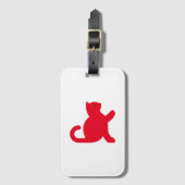 Cat Says Hallo Bagagelabel (Voorkant (verticaal))