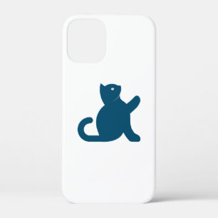 Cat Says Hallo iPhone 12 Mini Hoesje