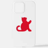 Cat Says Hallo iPhone Hoesje (Achterkant)