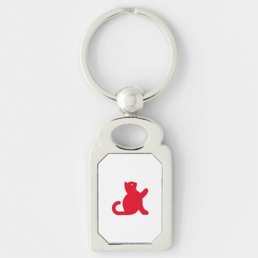 Cat Says Hallo Sleutelhanger (Voorkant)