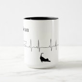 Cat Scan - EKG Coffee Mok (Midden)
