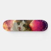 Cat Schattige Cute Calico Skateboard (Horizontaal)