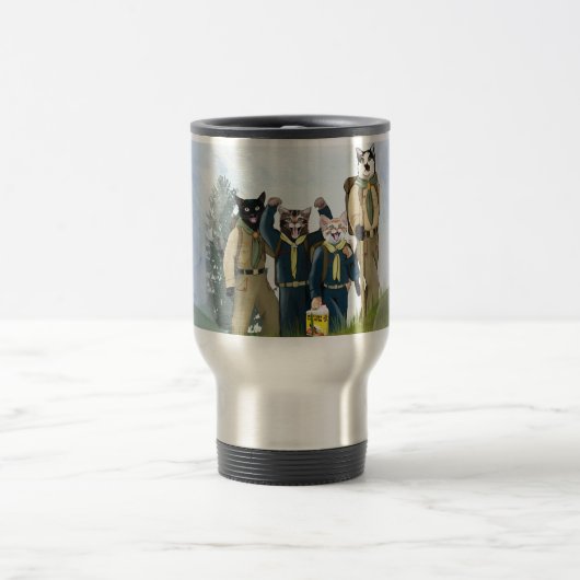 Cat Scouts Campfire Coa Travel Mug Reisbeker (Center)