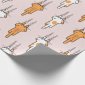 Cat scratch seamless pattern cadeaupapier (Hoek)