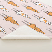 Cat scratch seamless pattern sherpa deken (3/4)