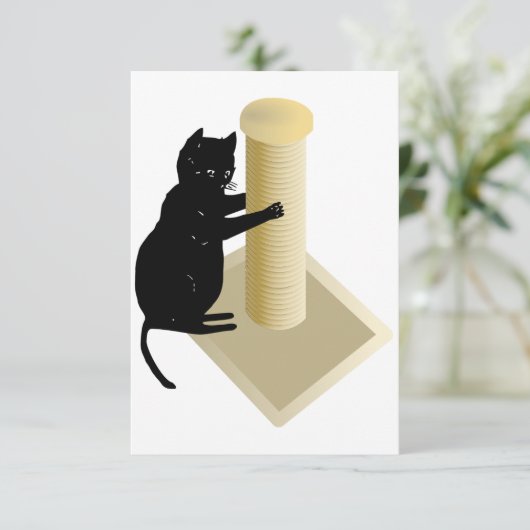 Cat Scratching Post Invitations (Debout devant)
