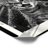 Cat Selfie Ufo Alien Funny Surprised Cat Meme Men Poster (Hoek)