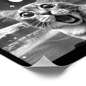Cat Selfie With 67 Meme Funny Cats Graphic For Men Poster (Hoek)
