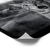 Cat Selfie With Alien Ufo Funny Cat Funny Ed Cat  Poster (Hoek)