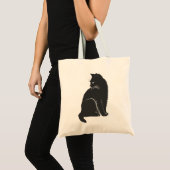 Cat Shadow Silhouette Black Animal Tote Bag (Voorkant (product))