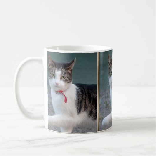 Cat Shake Hands CC0244 Coffee Mug (Gauche)