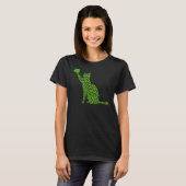 Cat Shamrock Happy Saint Patrick's Day Cat Irish T-shirt (Voorkant volledig)