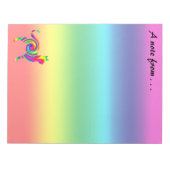 Cat Shaped Rainbow Twist Notitieblok (Voorkant)