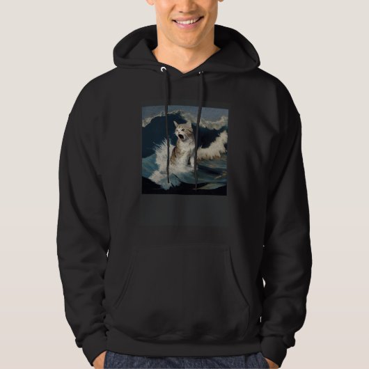Cat Shark Waves Hoodie (Voorkant)