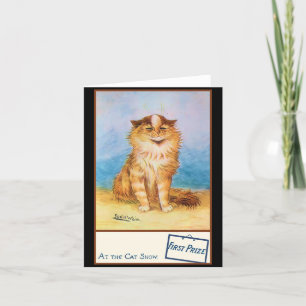 Cat Show eerste prijs Louis Wain Bedankkaart