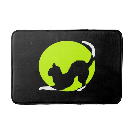 Cat Silhouette Bath Mat (Voorkant)