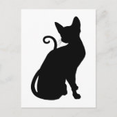 Cat Silhouette Briefkaart (Voorkant)