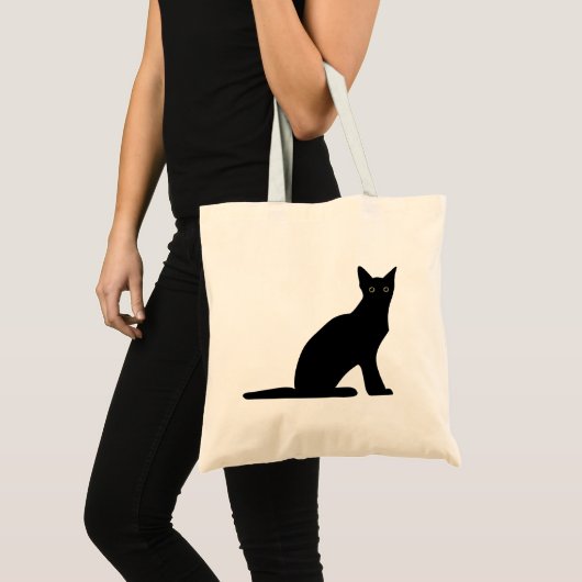 Cat Silhouette Canvas tas (Voorkant (product))