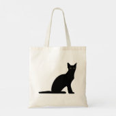 Cat Silhouette Canvas tas (Achterkant)