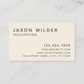 Cat Silhouette Cloud Waterverf Abstract Minimale Visitekaartje (Achterkant)