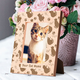 Cat Silhouette Gegraveerde Lijstjes