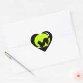 Cat Silhouette Hart Sticker (Envelop)