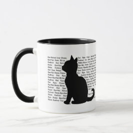 Cat Silhouette - purrfect design for cat lovers Mok