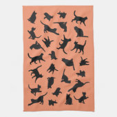 Cat Silhouette Theedoek (Verticaal)