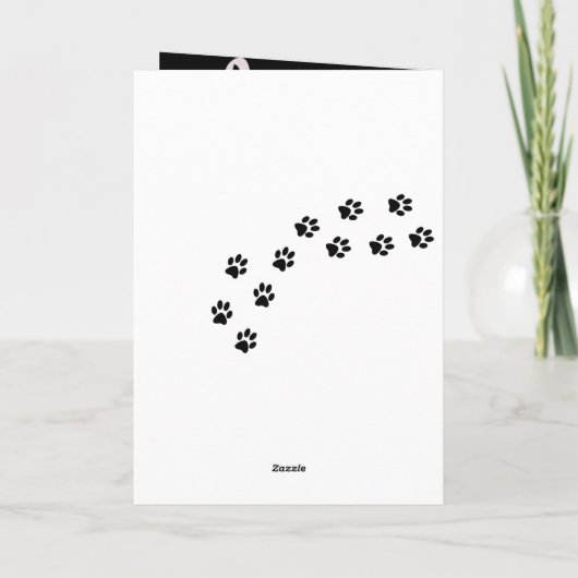 Cat SINGING Humor Song 2 Christmas Card Feestdagen Kaart (Achterkant)